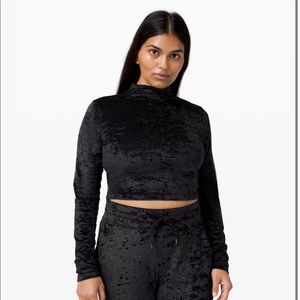 NWOT Lululemon All Aligned Mock Neck Long Sleeve *Crushed Velvet